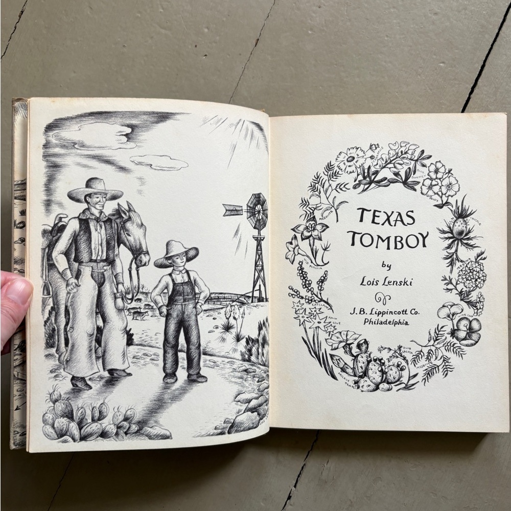Signed Texas Tomboy First Edition Lois Lenski Inscribed Childrens Classic TX - Picture 4 of 11